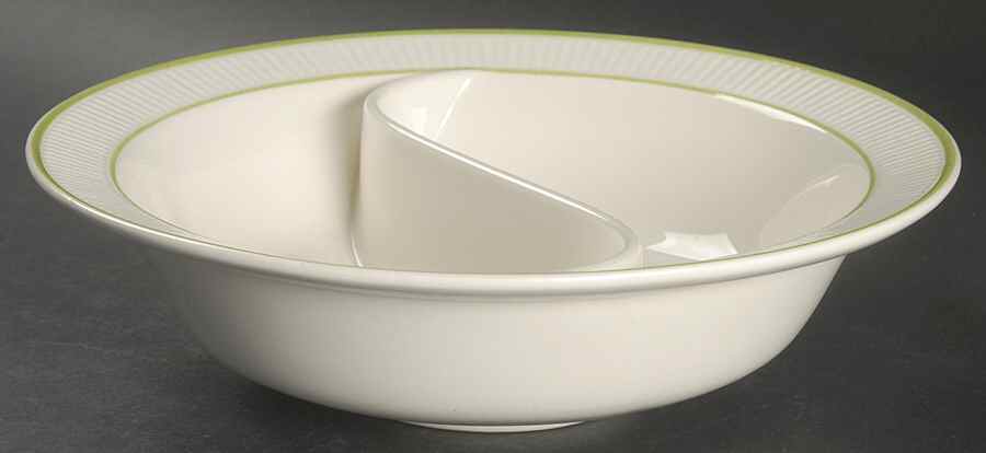 Flower Basket 9" Round Divided Vegetable Bowl by Metlox - Poppytrail - Vernon-1