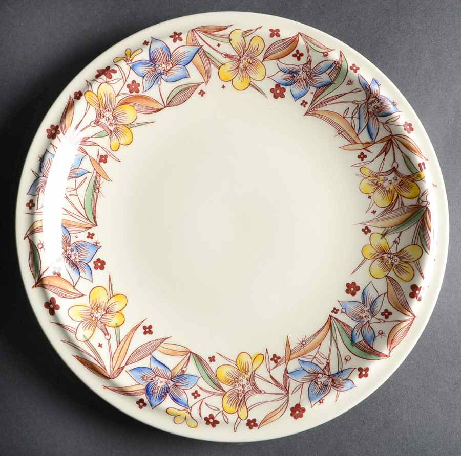 Flower Ballet-Disney-Ultra Shape Dinner Plate by Metlox - Poppytrail - Vernon-1