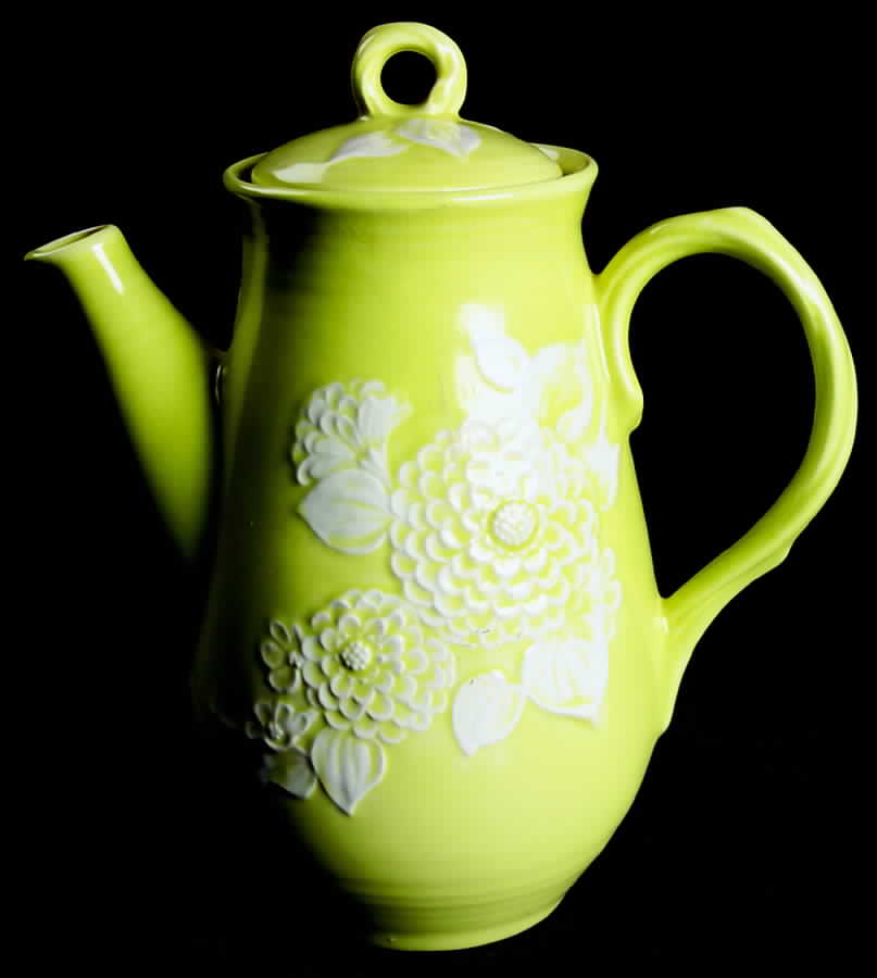 Flora Lace Coffee Pot & Lid by Metlox - Poppytrail - Vernon-1