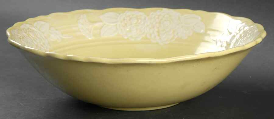 Flora Lace 9" Round Vegetable Bowl by Metlox - Poppytrail - Vernon-1