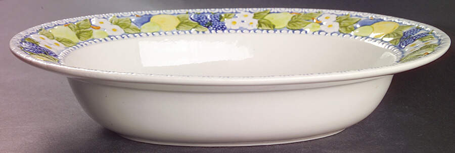 Florence 12" Oval Vegetable Bowl by Metlox - Poppytrail - Vernon-1