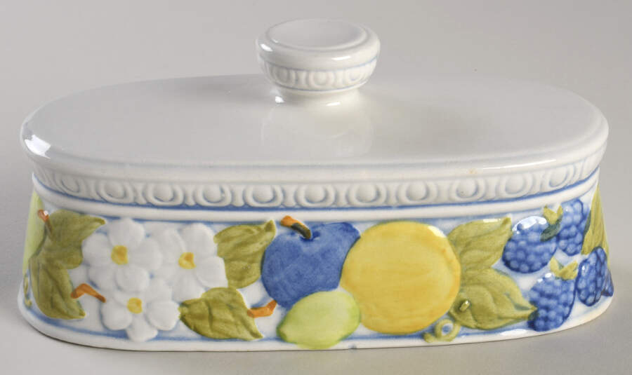 Florence Lid for 1/4 Lb Butter by Metlox - Poppytrail - Vernon-1