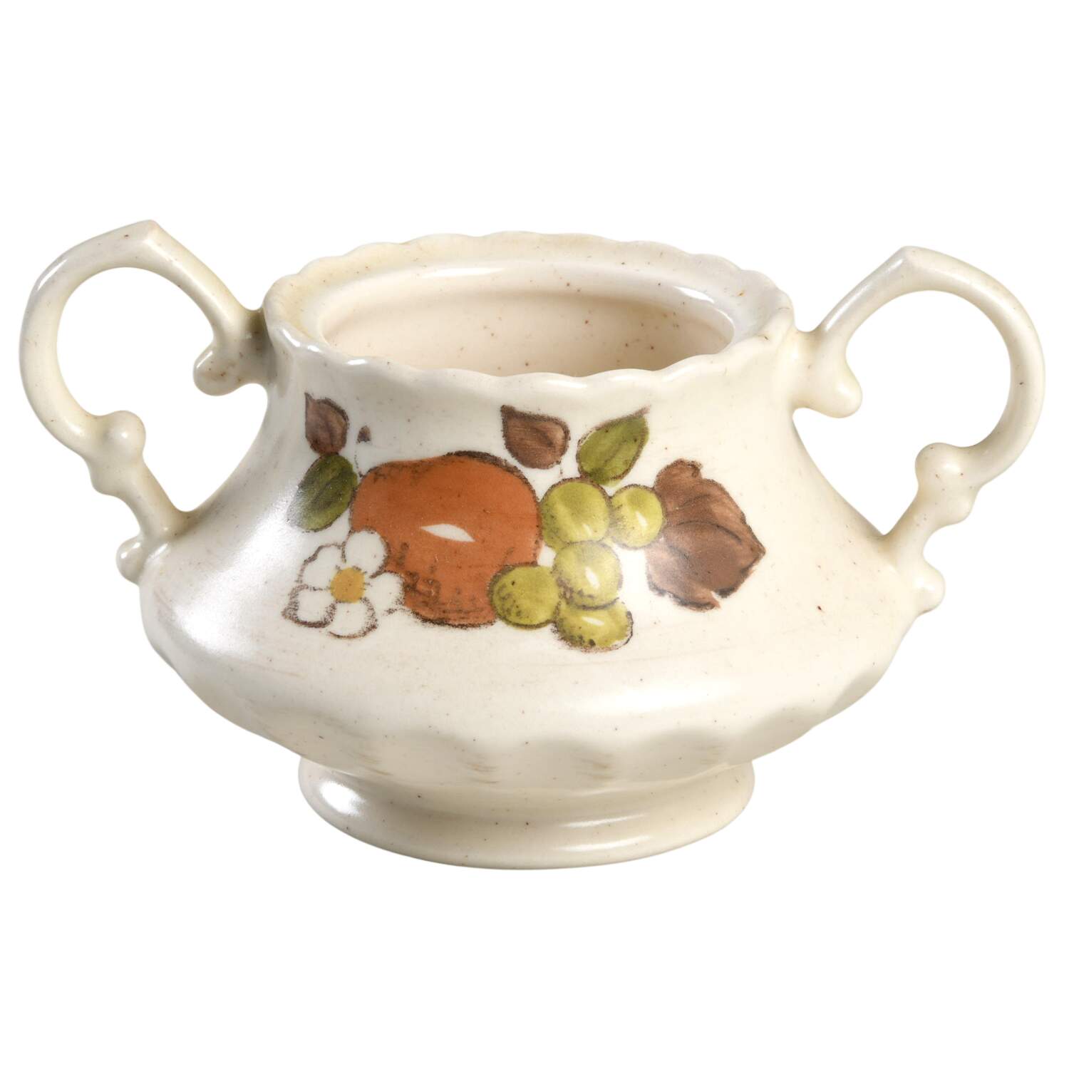 Fruit Basket Sugar Bowl No Lid by Metlox - Poppytrail - Vernon-1