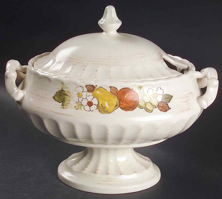 Fruit Basket Tureen &  Lid by Metlox - Poppytrail - Vernon-1
