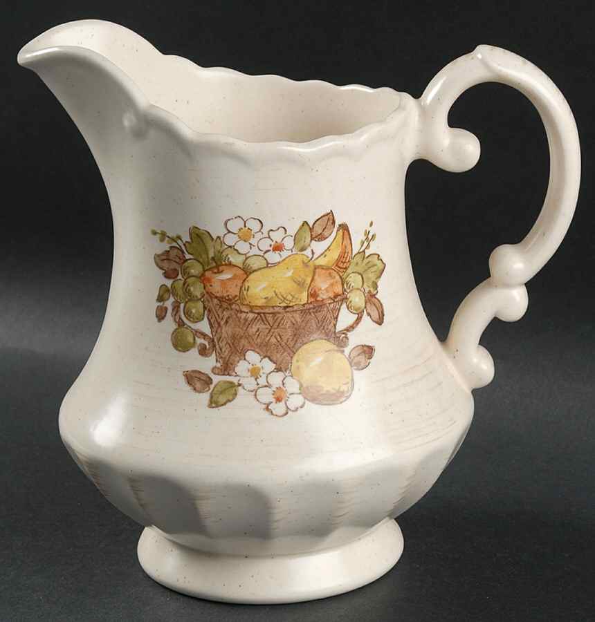 Fruit Basket 48 Oz Pitcher by Metlox - Poppytrail - Vernon-1