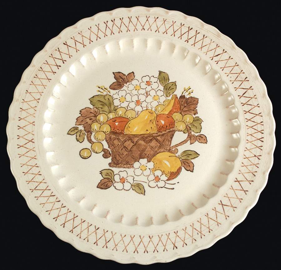Fruit Basket 14" Chop Plate (Round Platter) by Metlox - Poppytrail - Vernon-1