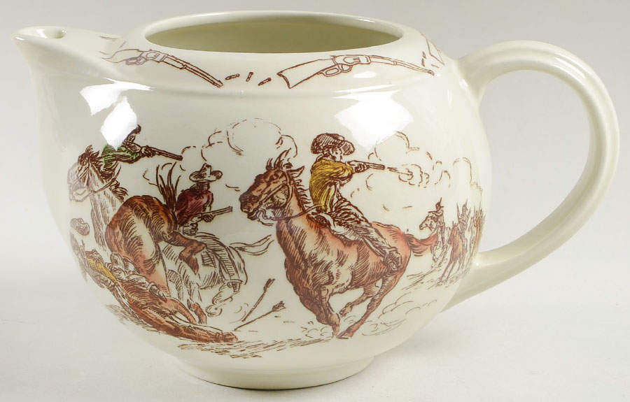 Frontier Days Teapot No Lid by Metlox - Poppytrail - Vernon-1