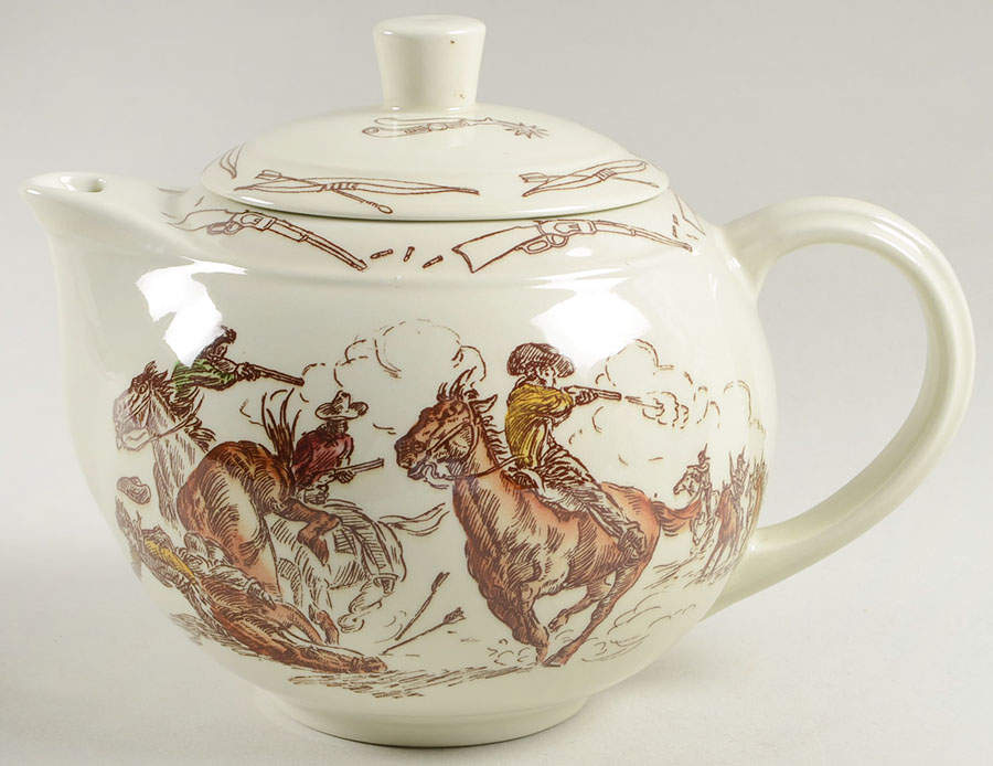 Frontier Days Teapot & Lid by Metlox - Poppytrail - Vernon-1