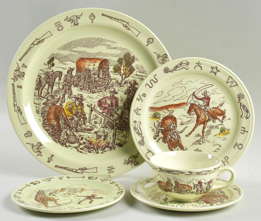 Frontier Days 5 Piece Place Setting by Metlox - Poppytrail - Vernon-1