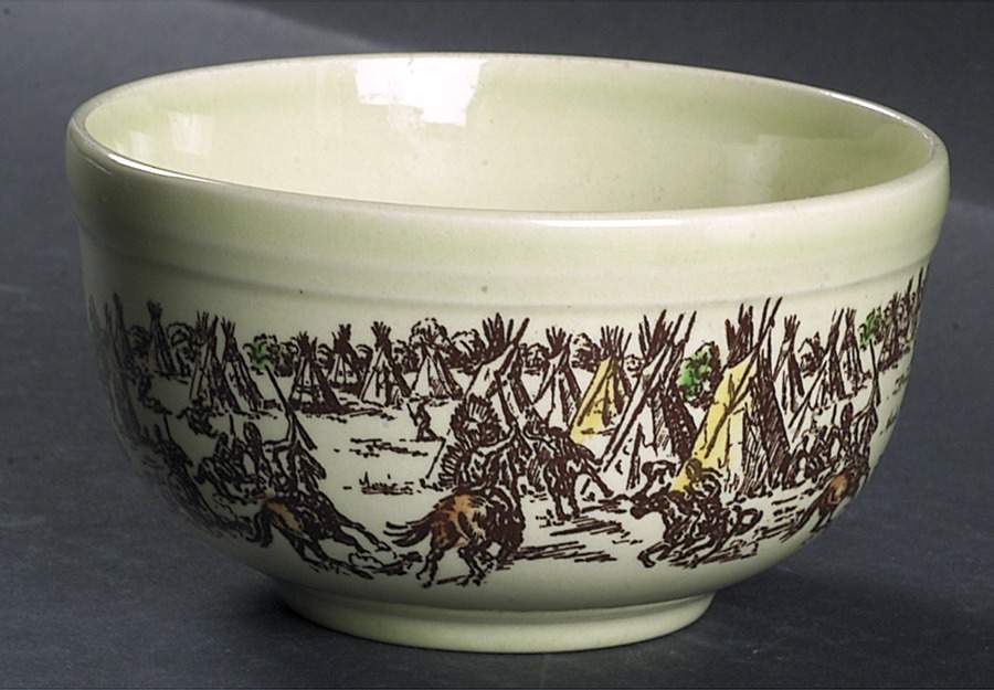 Frontier Days 1 Pint Bowl by Metlox - Poppytrail - Vernon-1