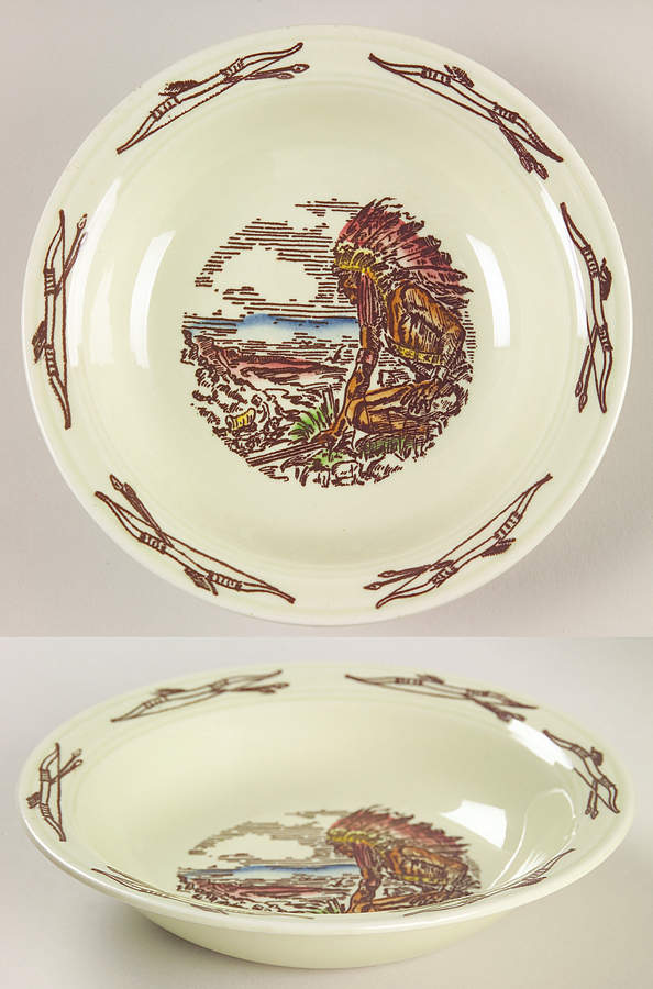 Frontier Days Rim Fruit/Dessert (Sauce) Bowl by Metlox - Poppytrail - Vernon-1