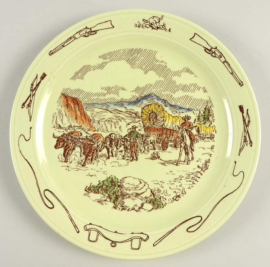Frontier Days Luncheon Plate by Metlox - Poppytrail - Vernon-1
