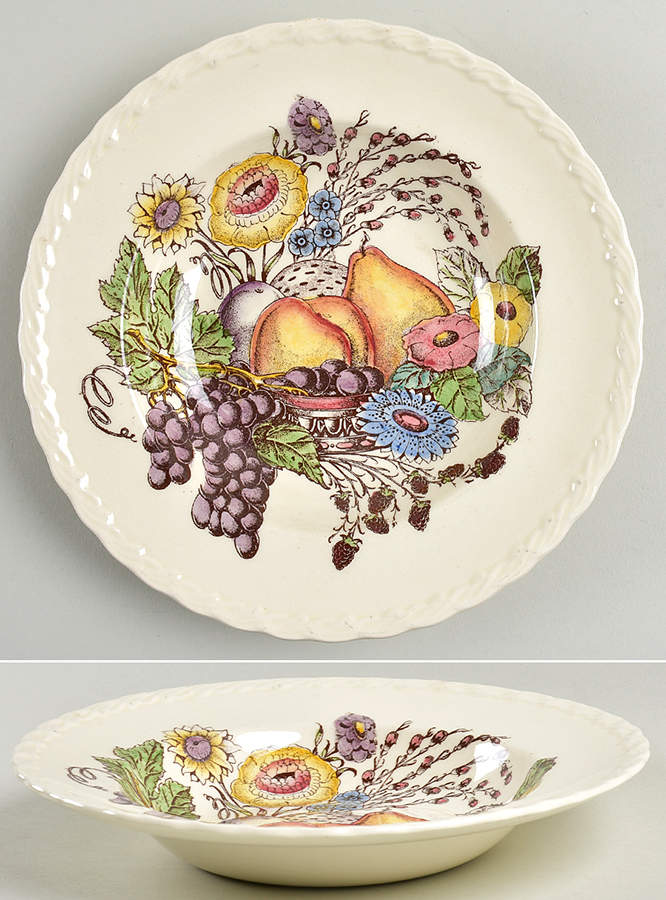 Fruitdale Rim Soup Bowl by Metlox - Poppytrail - Vernon-1