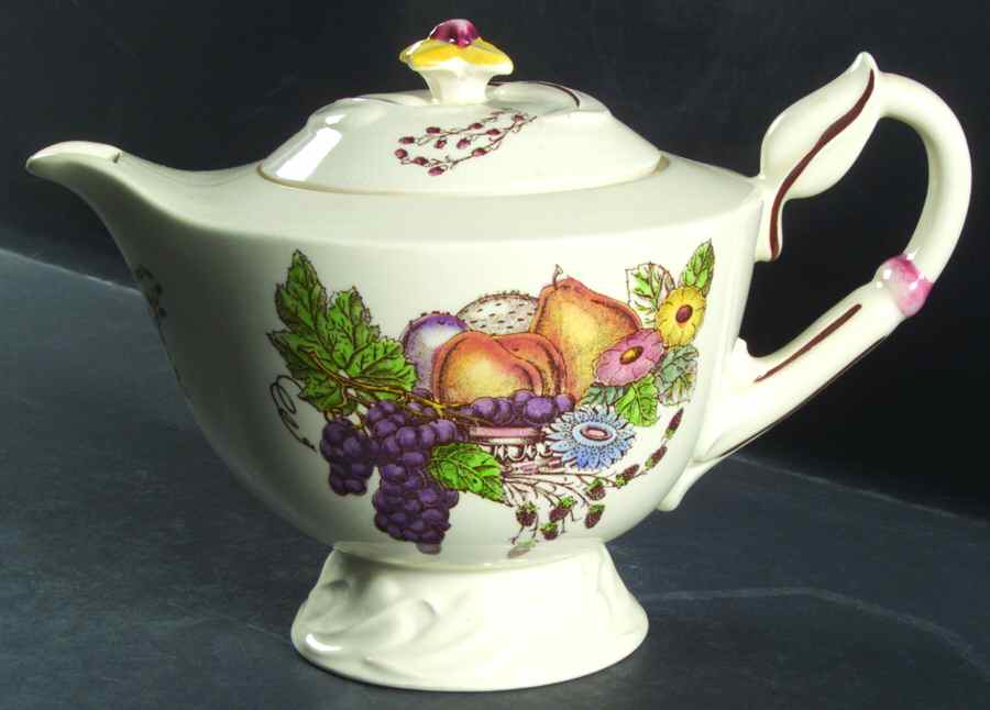 Fruitdale Teapot & Lid by Metlox - Poppytrail - Vernon-1