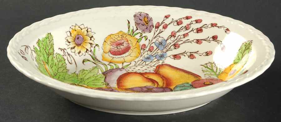 Fruitdale 9" Oval Vegetable Bowl by Metlox - Poppytrail - Vernon-1
