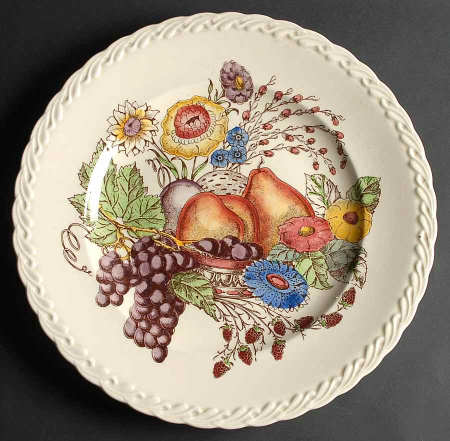 Fruitdale 13" Chop Plate (Round Platter) by Metlox - Poppytrail - Vernon-1