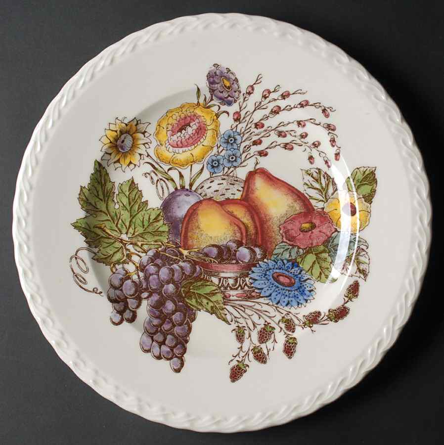 Fruitdale 12" Chop Plate (Round Platter) by Metlox - Poppytrail - Vernon-1