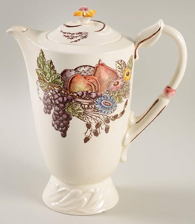 Fruitdale Coffee Pot & Lid by Metlox - Poppytrail - Vernon-1