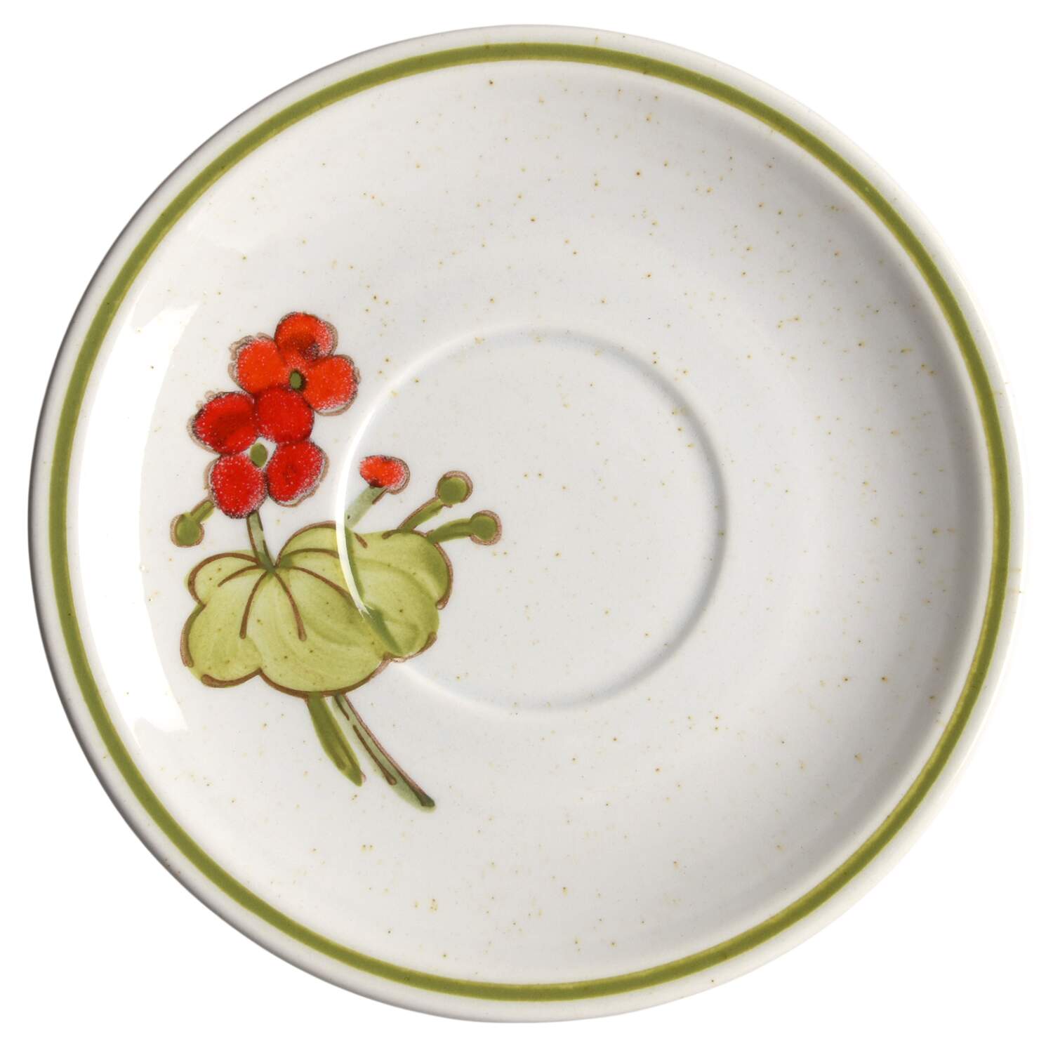 Geranium Saucer by Metlox - Poppytrail - Vernon-1