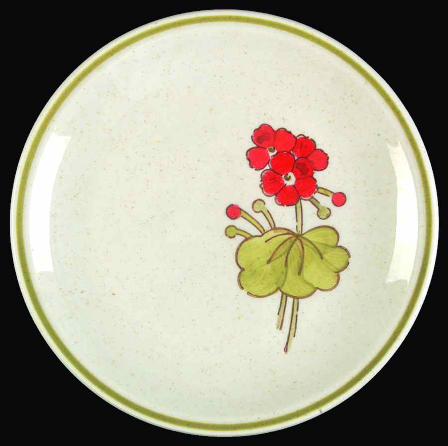Geranium Bread & Butter Plate by Metlox - Poppytrail - Vernon-1