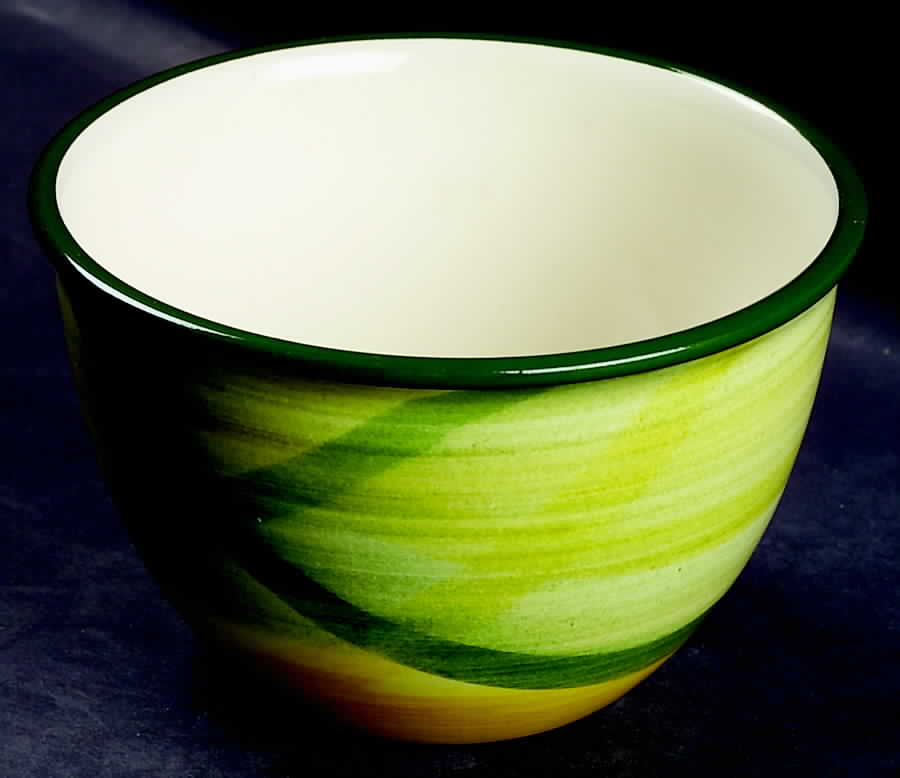 Gingham Green 6" Mixing Bowl by Metlox - Poppytrail - Vernon-1