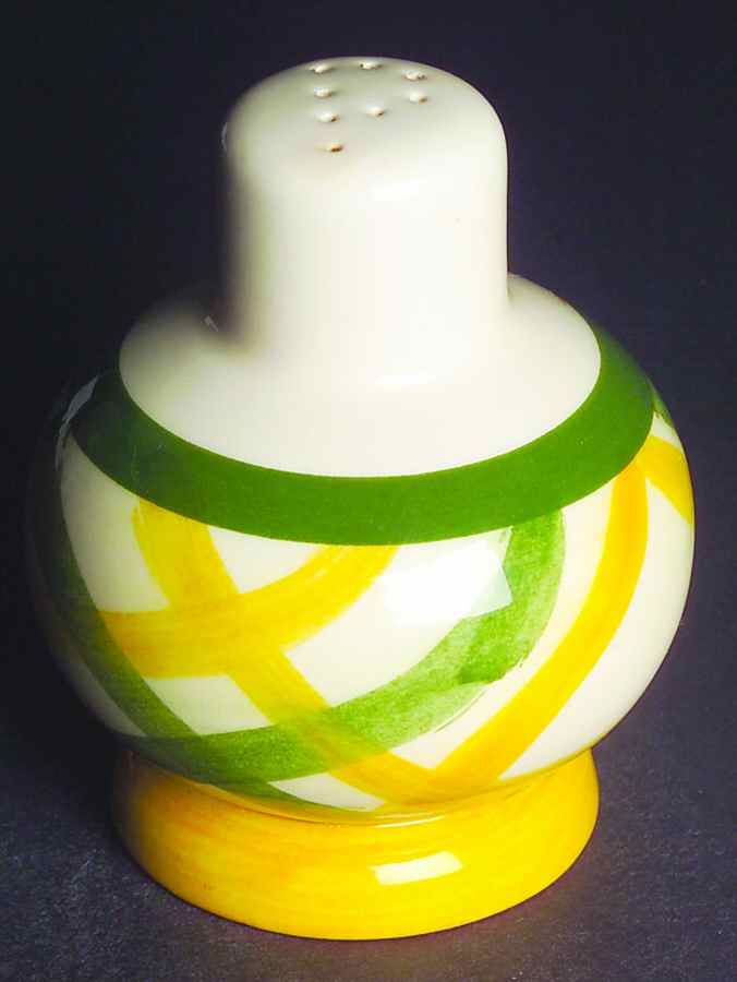 Gingham Green Oversized Pepper Shaker by Metlox - Poppytrail - Vernon-1
