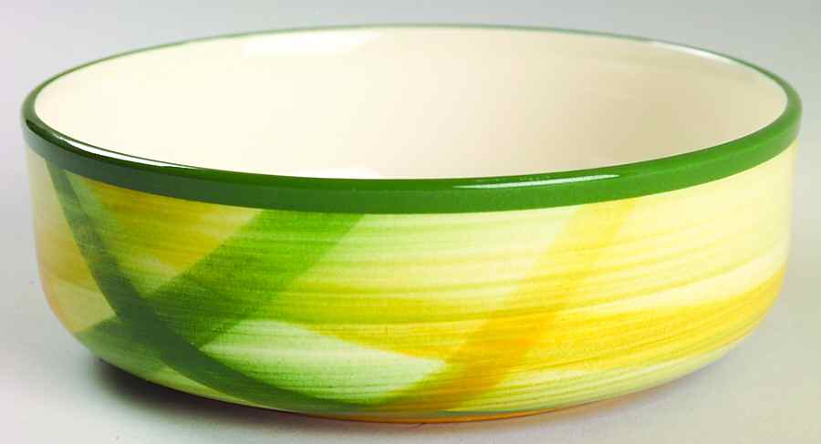 Gingham Green Individual Salad Bowl by Metlox - Poppytrail - Vernon-1