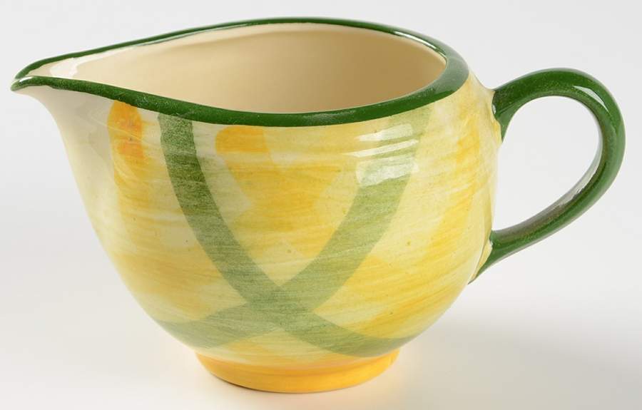 Gingham Green Creamer by Metlox - Poppytrail - Vernon-1