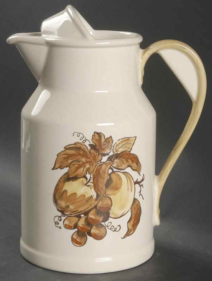 Golden Fruit 64 Oz Pitcher by Metlox - Poppytrail - Vernon-1