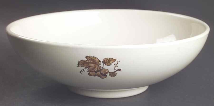 Golden Fruit 11" Large Salad Serving Bowl by Metlox - Poppytrail - Vernon-1