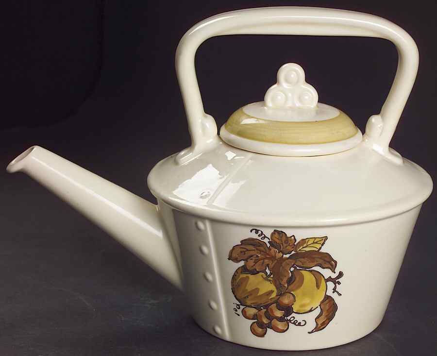 Golden Fruit Teapot & Lid by Metlox - Poppytrail - Vernon-1