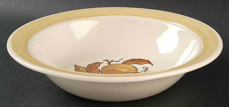 Golden Fruit 10" Round Vegetable Bowl by Metlox - Poppytrail - Vernon-1