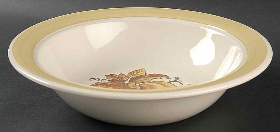 Golden Fruit Round Vegetable No Lid by Metlox - Poppytrail - Vernon-1