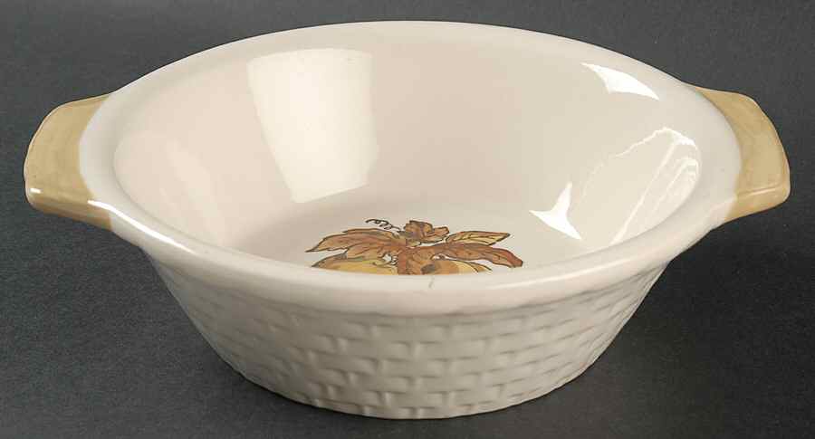 Golden Fruit 8" Round Vegetable Bowl by Metlox - Poppytrail - Vernon-1