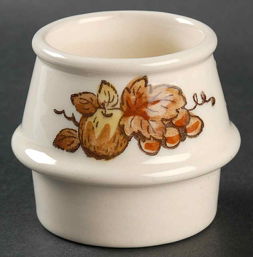 Golden Fruit Mustard Condiment Set, Mustard Only, No Lid by Metlox - Poppytrail - Vernon-1