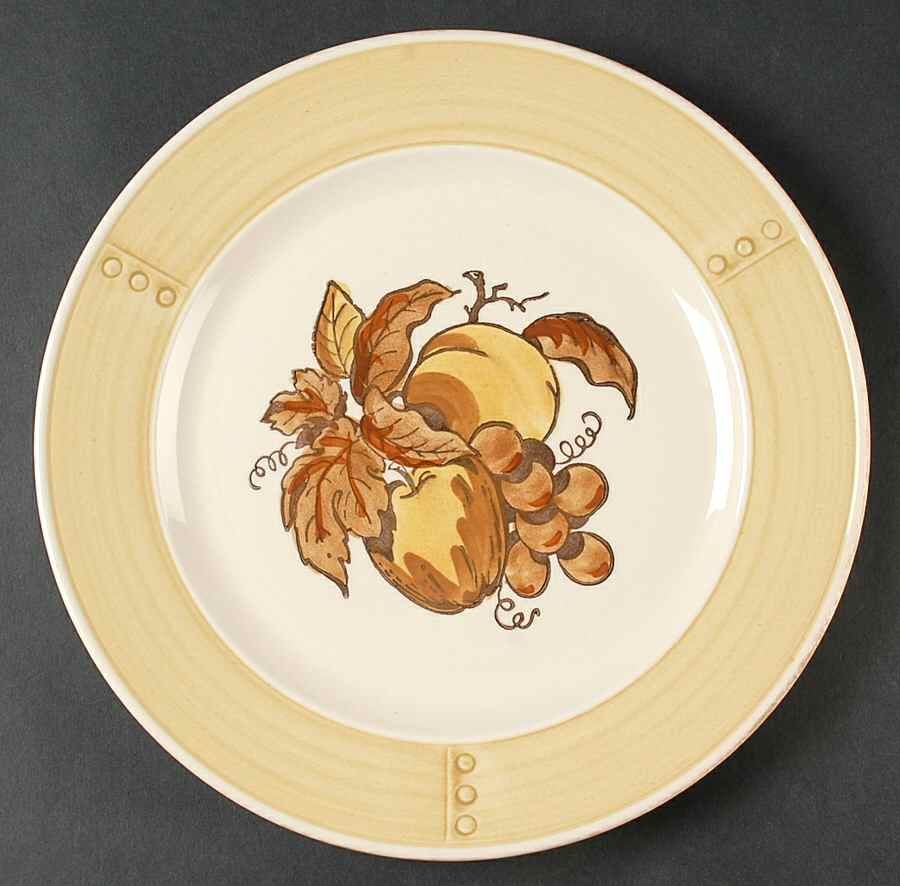 Golden Fruit Dinner Plate by Metlox - Poppytrail - Vernon-1