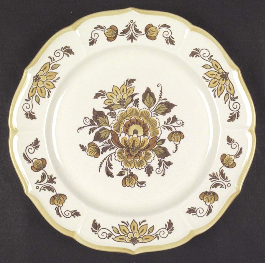 Golden Garden Dinner Plate by Metlox - Poppytrail - Vernon-1