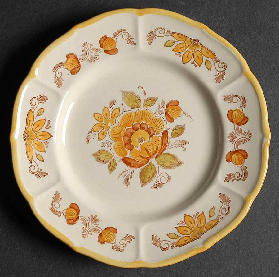 Golden Garden Bread & Butter Plate by Metlox - Poppytrail - Vernon-1