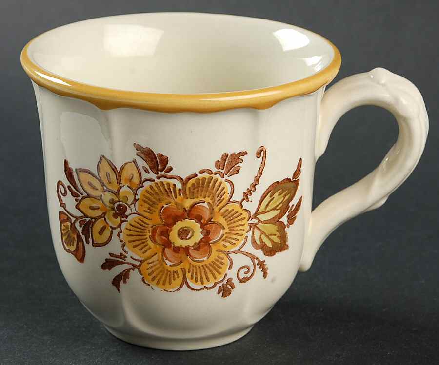 Golden Garden Flat Cup by Metlox - Poppytrail - Vernon-1