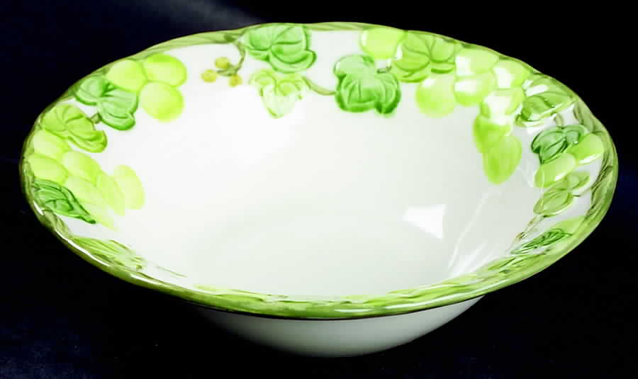 Grape Arbor Green Rim Cereal Bowl by Metlox - Poppytrail - Vernon-1