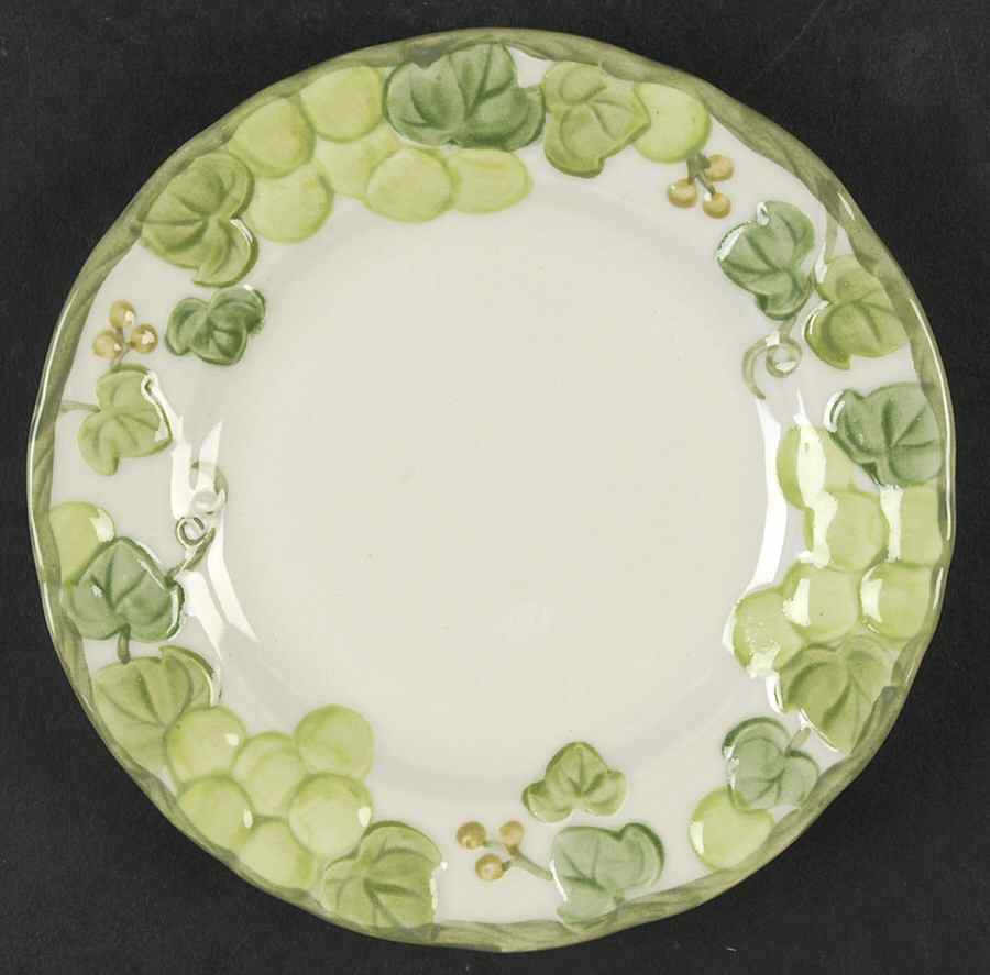 Grape Arbor Green Bread & Butter Plate by Metlox - Poppytrail - Vernon-1