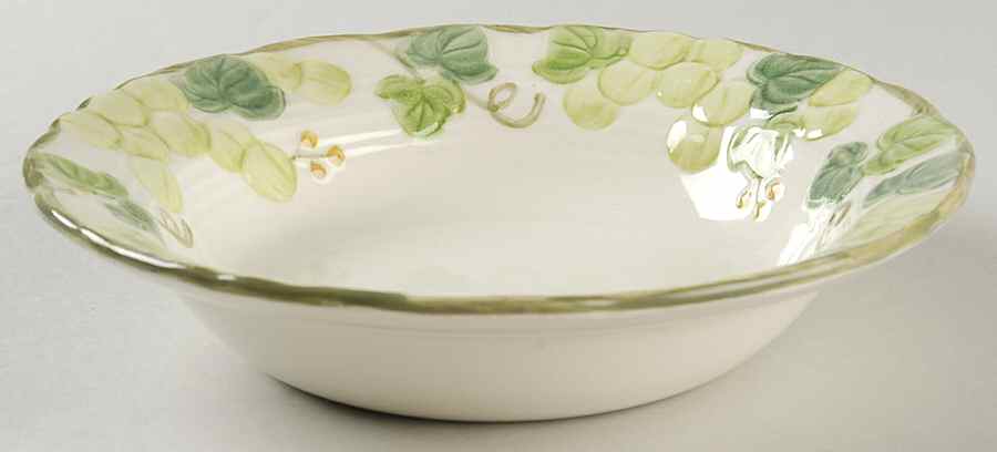Grape Arbor Green Rim Soup Bowl by Metlox - Poppytrail - Vernon-1