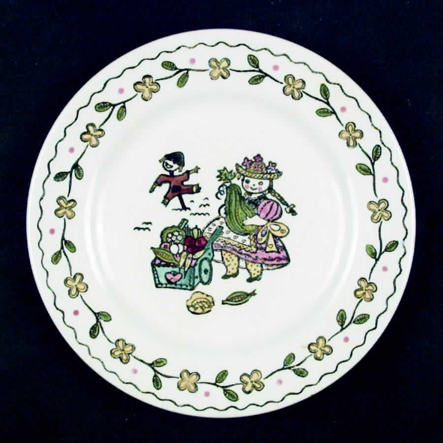 Happy Time Salad Plate by Metlox - Poppytrail - Vernon-1