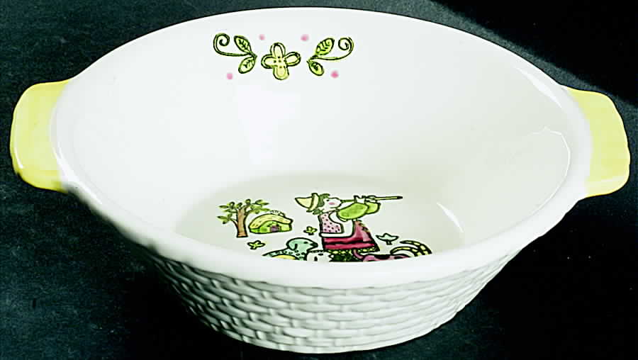 Happy Time 9" Round Vegetable Bowl by Metlox - Poppytrail - Vernon-1