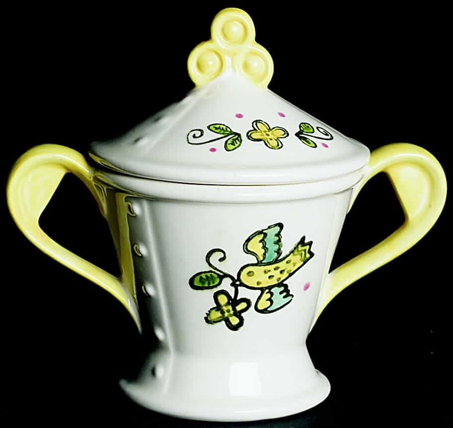 Happy Time Sugar Bowl & Lid by Metlox - Poppytrail - Vernon-1