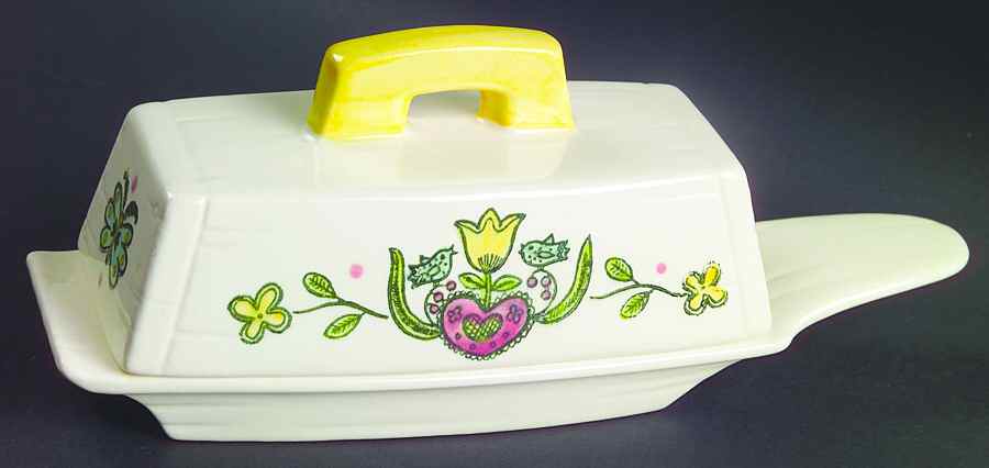 Happy Time 1/4 Lb Covered Butter by Metlox - Poppytrail - Vernon-1