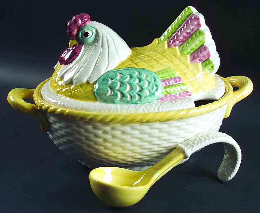 Happy Time Tureen & Lid w/Ladle by Metlox - Poppytrail - Vernon-1