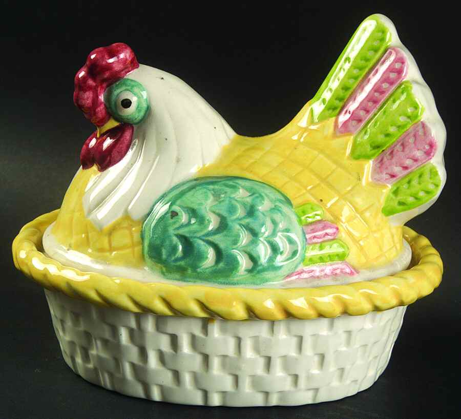 Happy Time Hen On Nest by Metlox - Poppytrail - Vernon-1