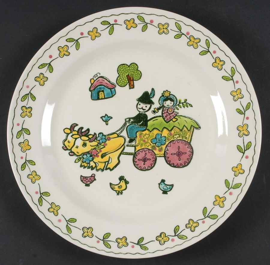Happy Time 12" Chop Plate (Round Platter) by Metlox - Poppytrail - Vernon-1