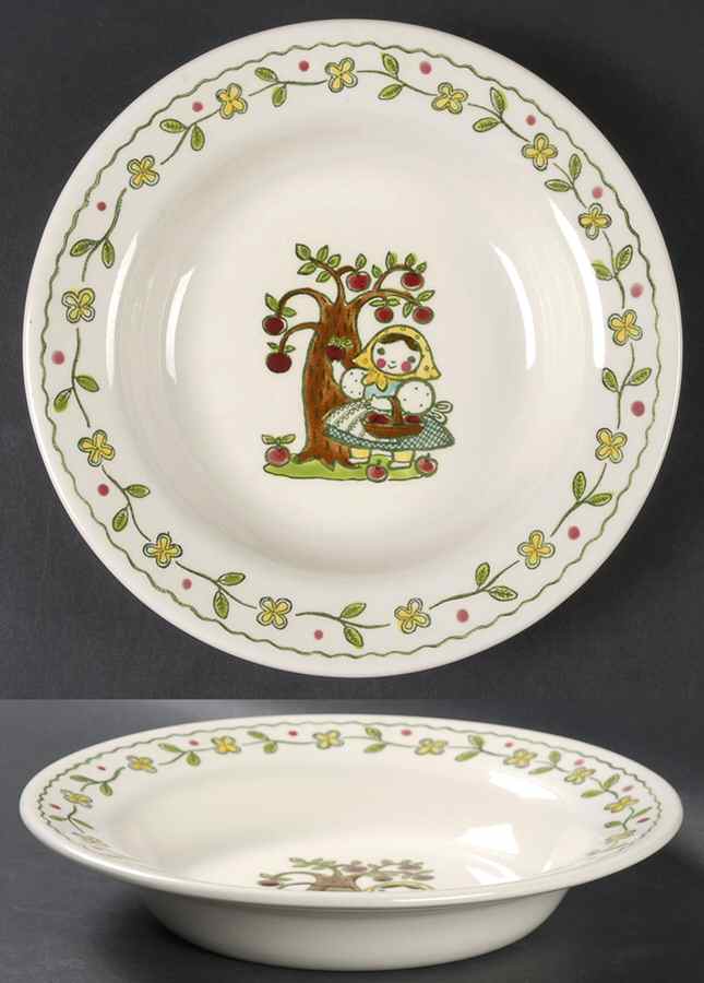 Happy Time Rim Soup Bowl by Metlox - Poppytrail - Vernon-1